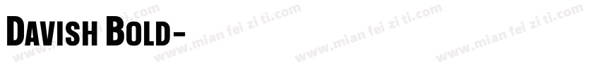 Davish Bold字体转换